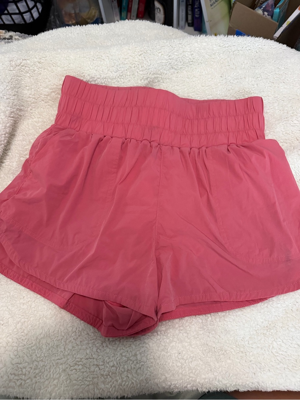 JoyLab Coral High-Waist Athletic Shorts